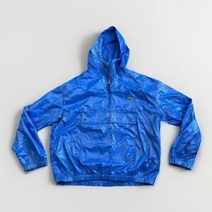 Vintage Lacoste IZOD Pullover Windbreaker Jacket Blue Men’s Size Large 80s Nylon